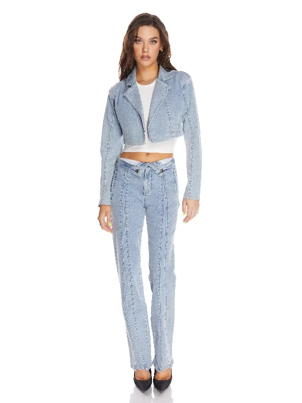 Ava Cropped Blazer Women's Unique Blazer