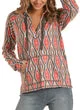 AZTEC PRINT PULLOVER Chenille Soft Sweater