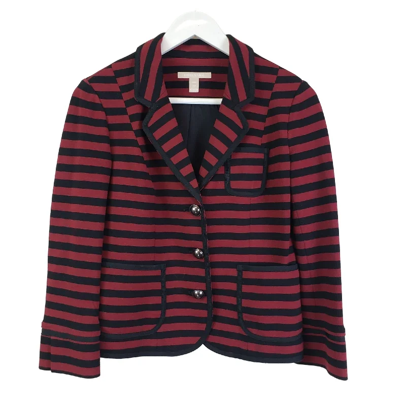 Banana Republic Striped Three Button Blazer Size 2 Petite Women's Professional Jacket