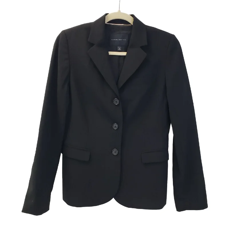 Banana Republic Wool Blend Three Button Blazer Size 4 Women's High-End Blazer
