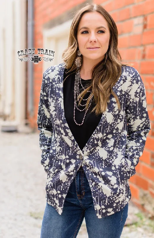 Crazy Train This Ain't My First Rodeo Blazer Women's Vintage Jacket