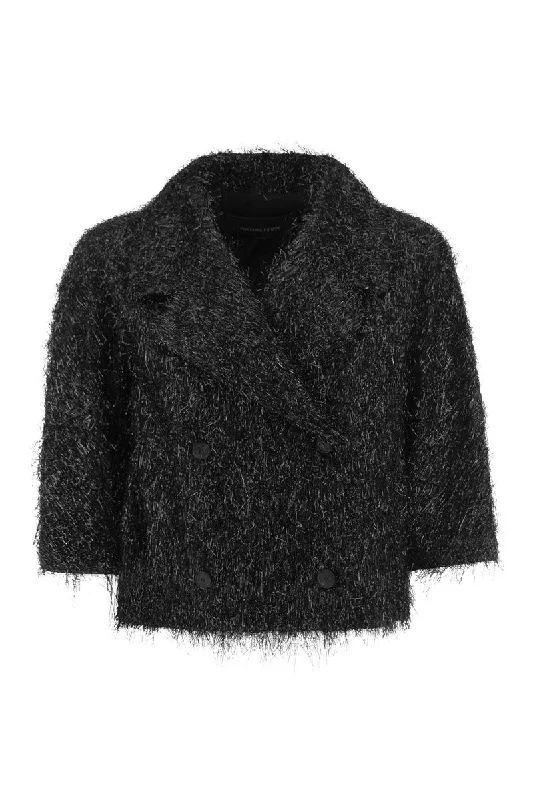 Cropped lurex blazer Women's Fashion Blazer