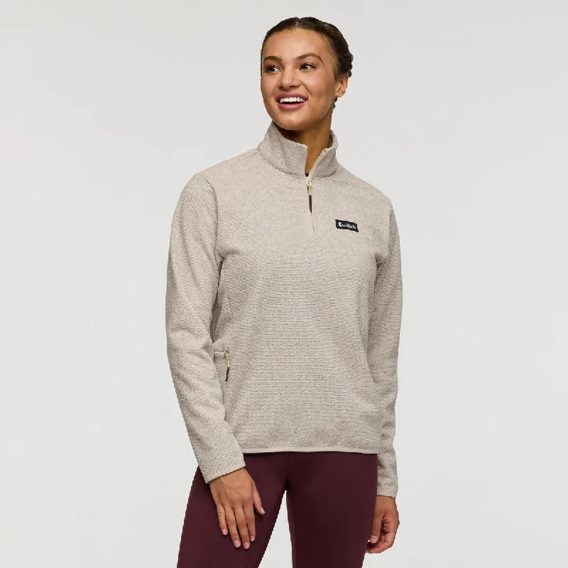 Envo Fleece Quarter-Zip Pullover - Womens One Shoulder Top