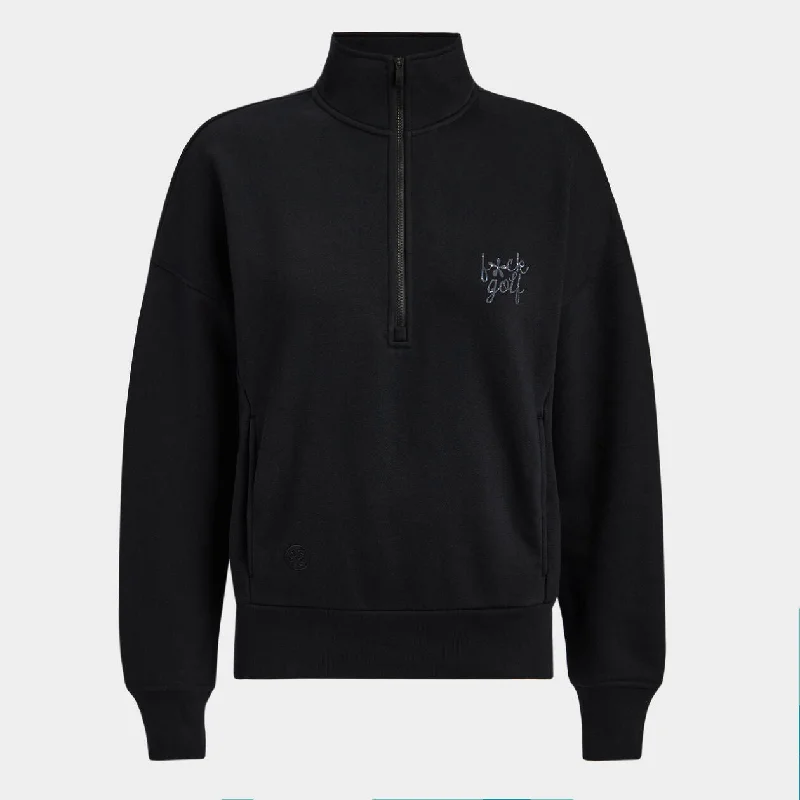 G/FORE WOMEN F*CK GOLF FRENCH TERRY QUARTER ZIP BOXY PULLOVER V-Neck Stylish Pullover G/FORE WOMEN F*CK GOLF FRENCH TERRY QUARTER ZIP BOXY PULLOVER V-Neck Stylish Pullover