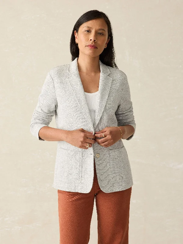 Inlet Knit Blazer - Heather Grey Women's Banquet Suit