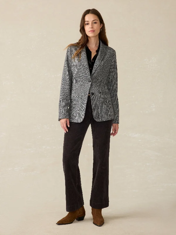 Inlet Herringbone Blazer - Steel Rock Herringbone Women's Fashion Blazer