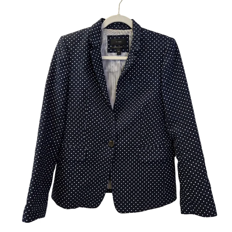 J. Crew 100% Linen Polka Dot Regent Blazer Size 10 Women's Fashion Blazer