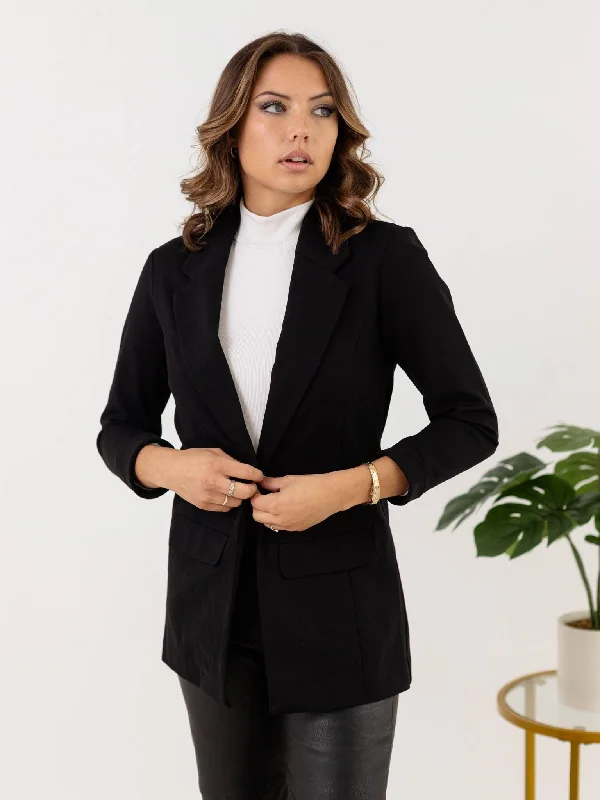 Liverpool Black Boyfriend Blazer Silk Women's Blazer