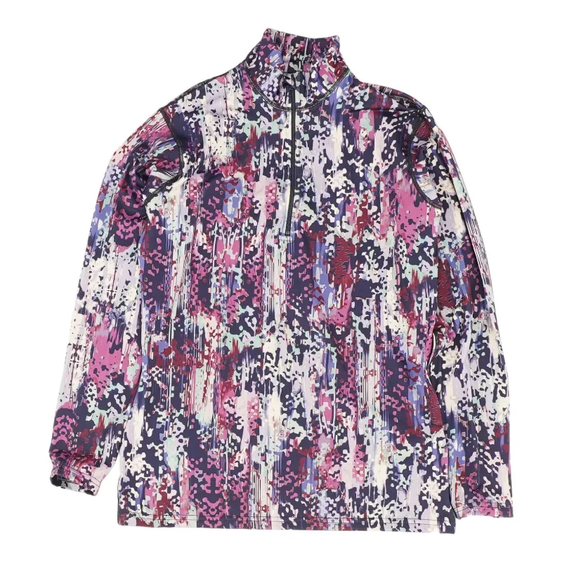 Multi Graphic Active Pullover Elbow Length Sleeve