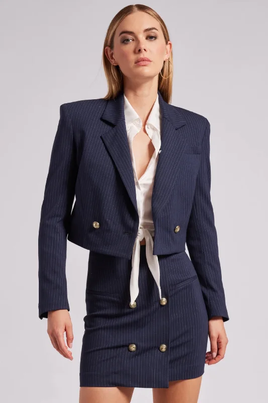 Nicolette Pinstripe Blazer Women's Vintage Jacket