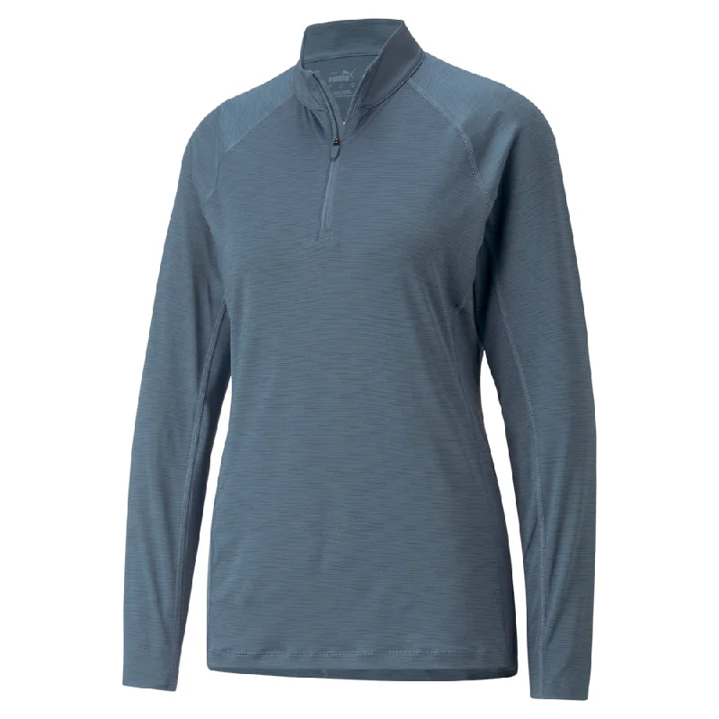 Puma Women's YouV 1/4 Zip Golf Pullover Slim Sleeve Pullover