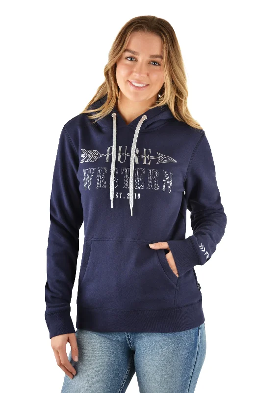 Pure Western Womens Ginger Pullover Hoodie Square Neck Pullover
