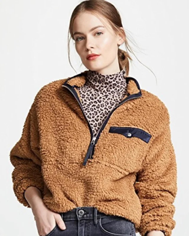 "Sierra" Sherpa Pullover Cable Knit Chunky