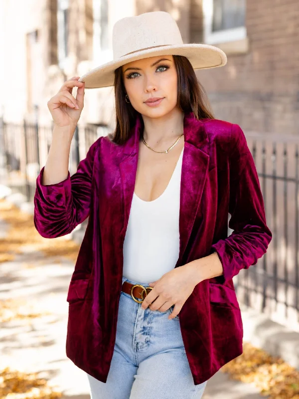 Skies Are Blue  Button Detail Vest Blazer Cotton Blend Blazer