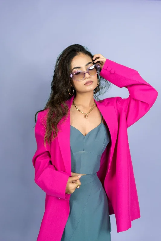 The Oversized Blazer in Deep Pink Women's Classic Blazer