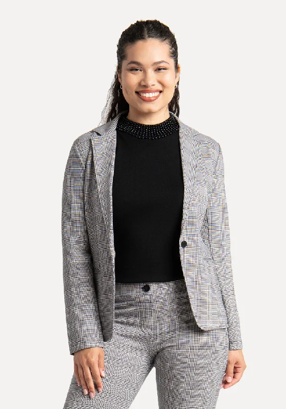 Transcendent Blazer (Glen Plaid) Women's Party Jacket