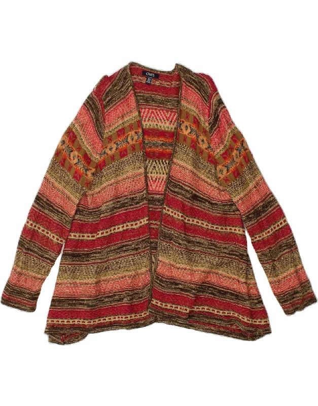 CHAPS Womens Cardigan Sweater UK 20 2XL Multicoloured Striped Machine Wash Dry Clean Hand Wash CHAPS Womens Cardigan Sweater UK 20 2XL Multicoloured Striped Machine Wash Dry Clean Hand Wash