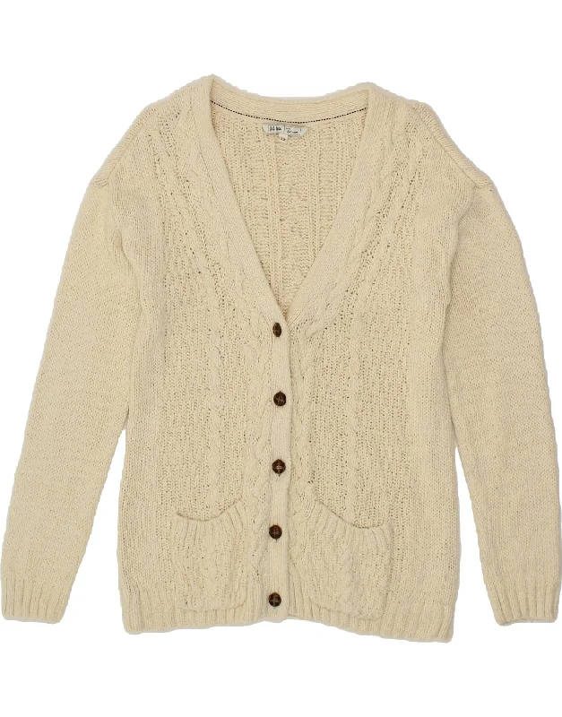 FAT FACE Womens Cardigan Sweater UK 12 Medium Off White Cotton Layered Multi-layer Single Layer FAT FACE Womens Cardigan Sweater UK 12 Medium Off White Cotton Layered Multi-layer Single Layer