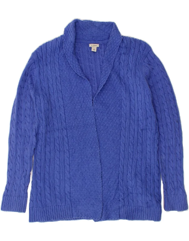 L.L.BEAN Womens Open Cardigan Sweater UK 16 Large Blue Cotton Anti-Pilling Anti-Shrink Durable L.L.BEAN Womens Open Cardigan Sweater UK 16 Large Blue Cotton Anti-Pilling Anti-Shrink Durable