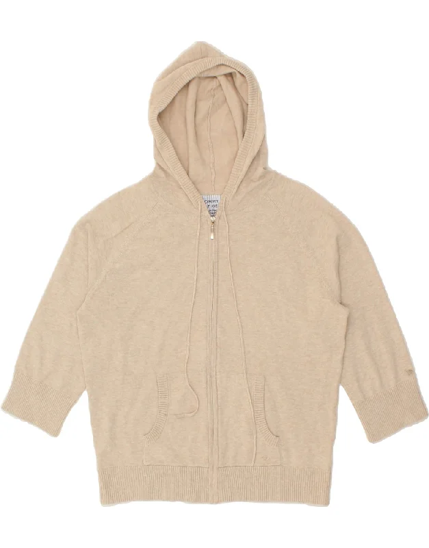 TOMMY HILFIGER Womens 3/4 Sleeve Hooded Cardigan Sweater UK 16 Large Beige Iron Safe Non-Iron Wrinkle Free TOMMY HILFIGER Womens 3/4 Sleeve Hooded Cardigan Sweater UK 16 Large Beige Iron Safe Non-Iron Wrinkle Free