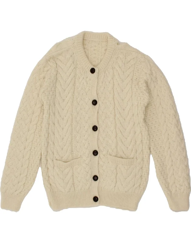 VINTAGE Womens Cardigan Sweater UK 14 Medium Off White Jersey Fabric Tulle Fabric Batik Fabric VINTAGE Womens Cardigan Sweater UK 14 Medium Off White Jersey Fabric Tulle Fabric Batik Fabric