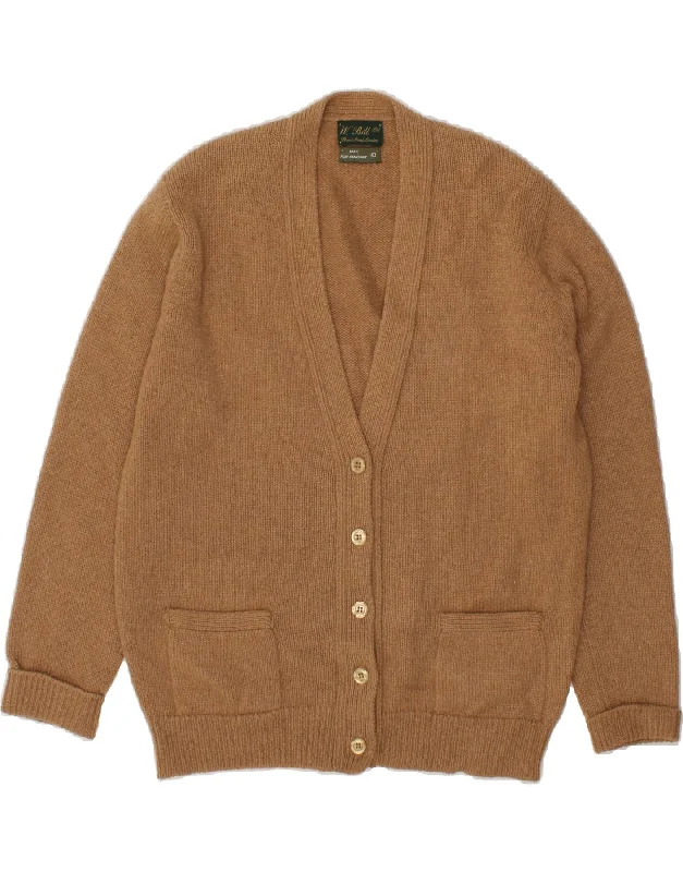 W.BILL LONDON Womens Cardigan Sweater EU 40 Medium Brown Camelhair Long Cardigan Short Cardigan Medium Cardigan